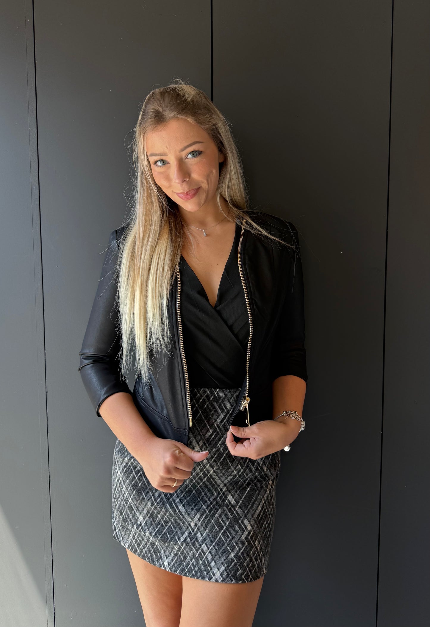 Leder jasje Sas