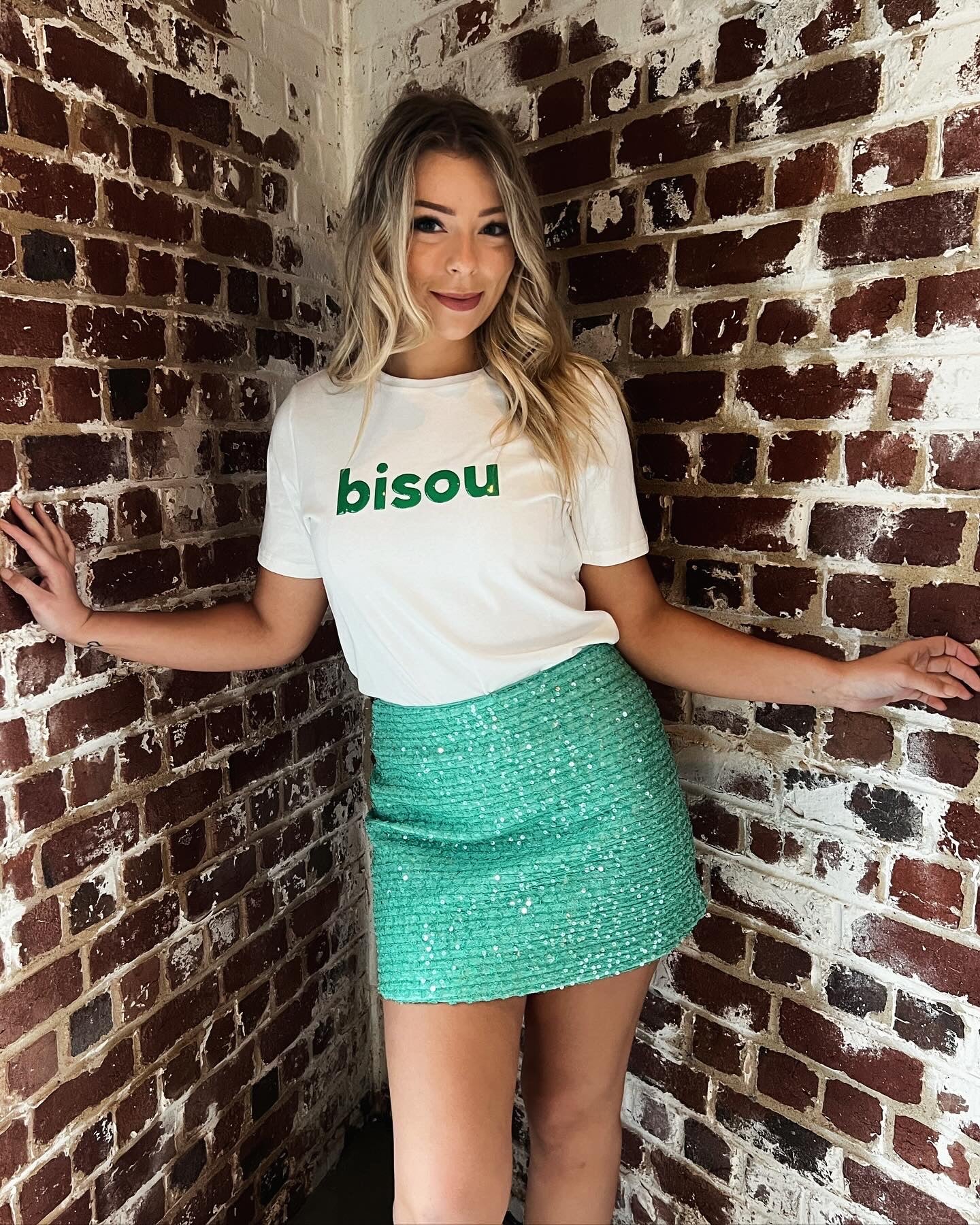 Groen rokje glitters