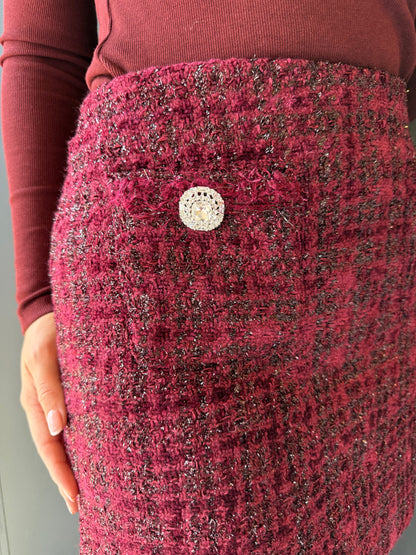 Chanel rokje Burgundy