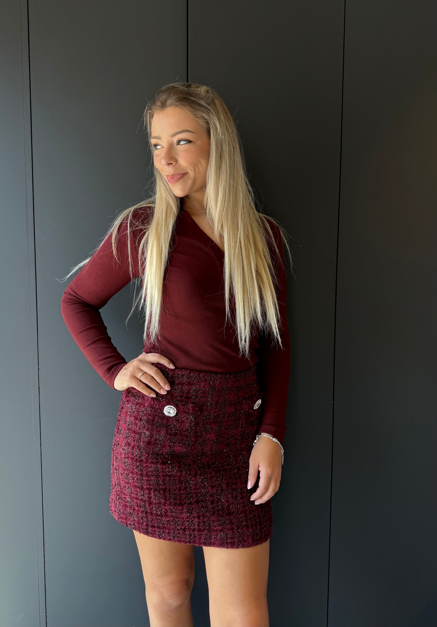 Chanel rokje Burgundy