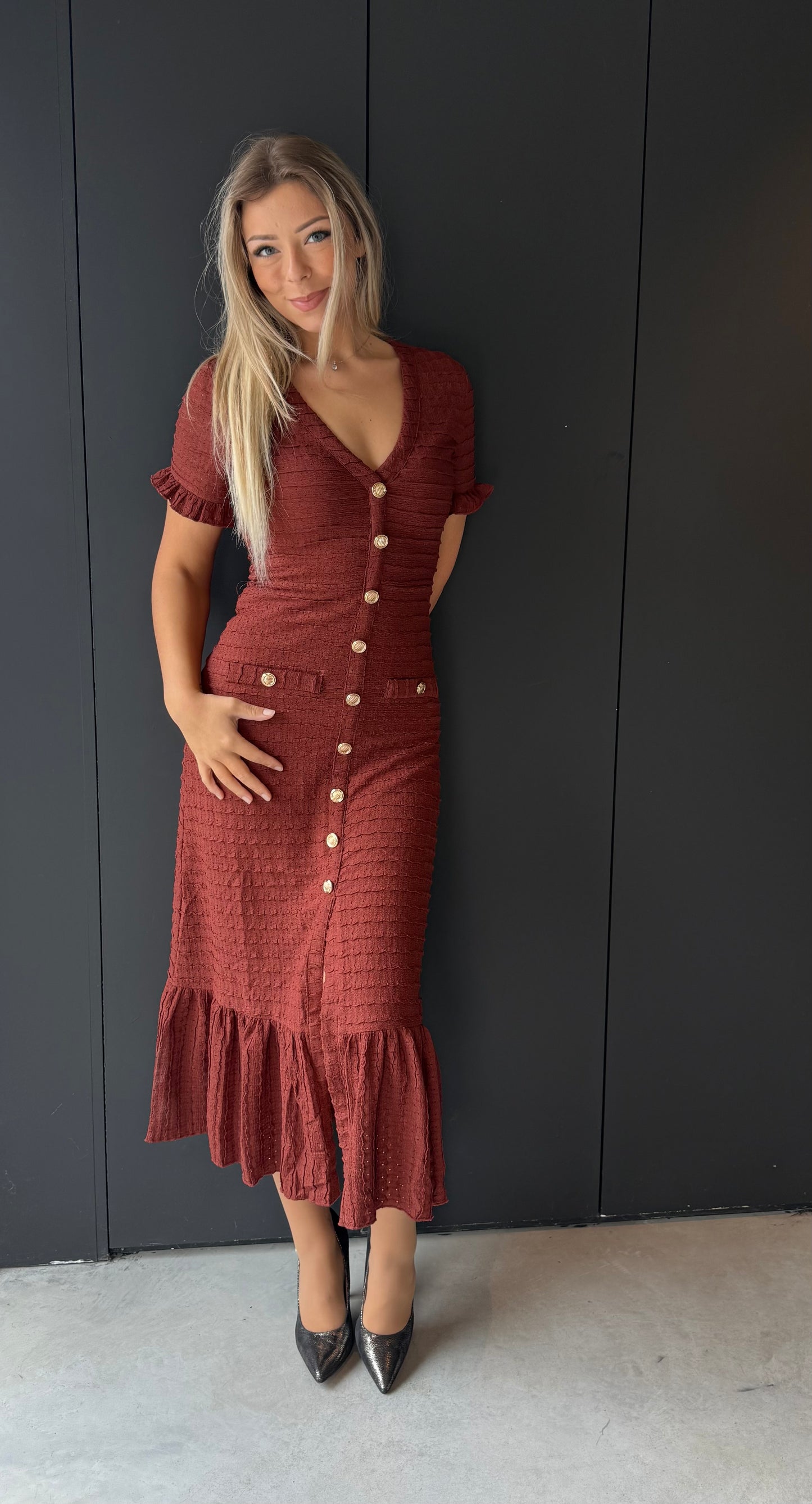 Kleedje Sophia Roest